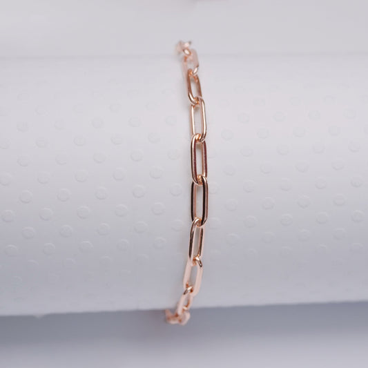 Dainty Paperclip - Anklet - ANK28