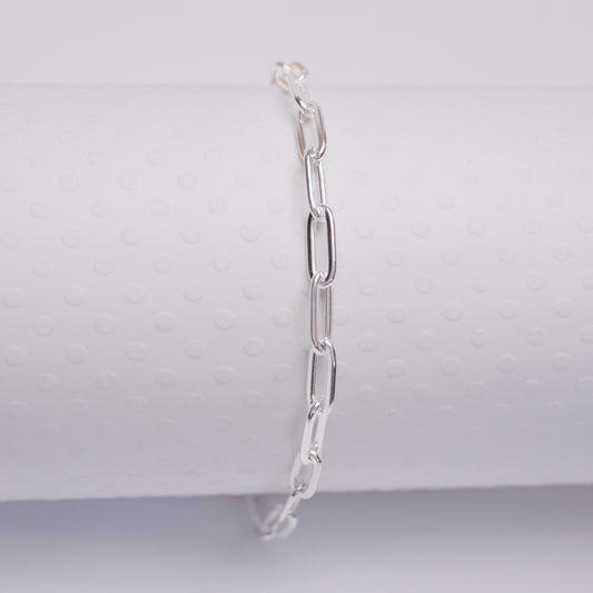 Dainty Paperclip - Anklet - ANK28