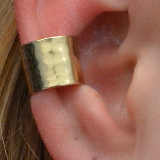 Hammered Extra Wide - Ear Cuff - EC324