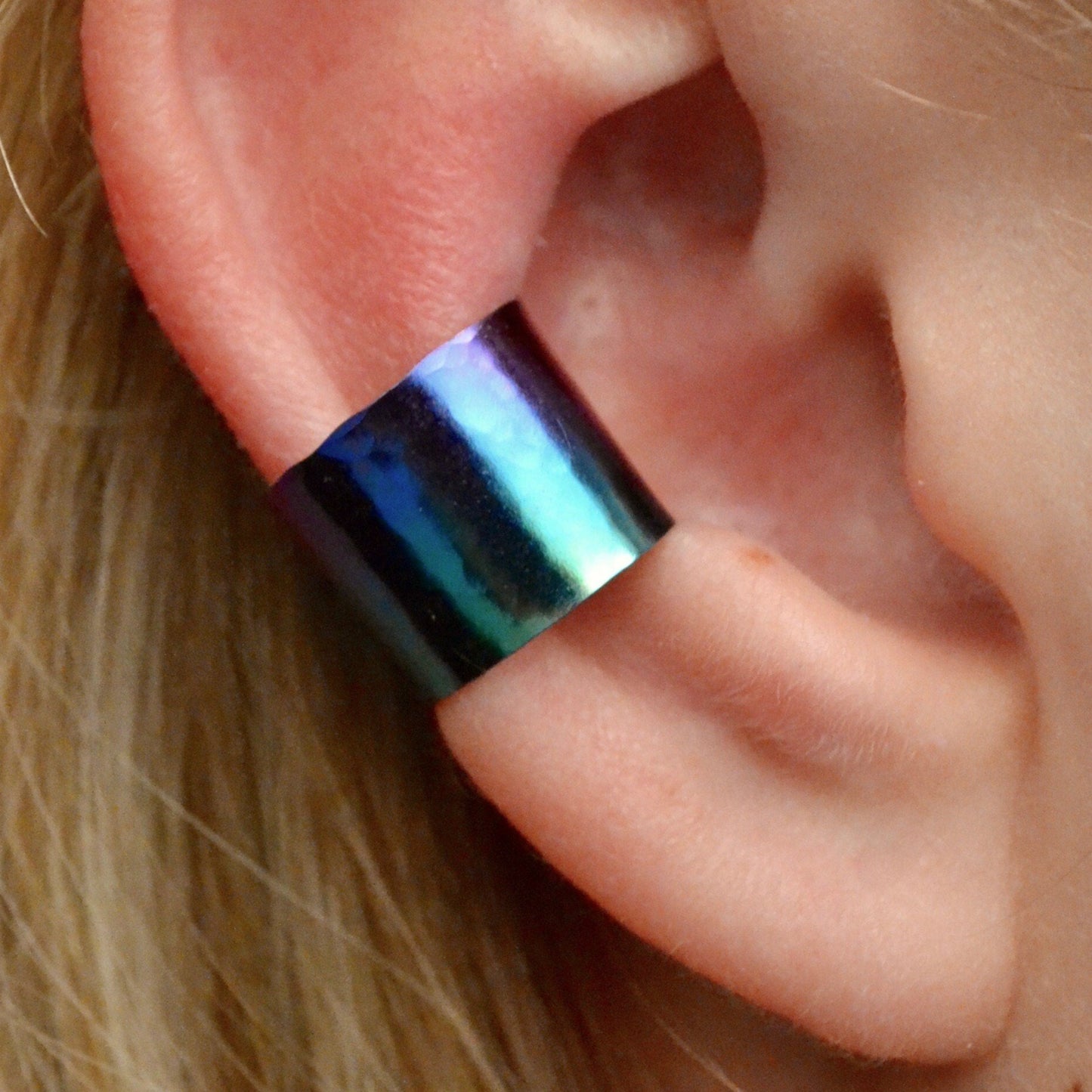 Hammered Extra Wide - Ear Cuff - EC324