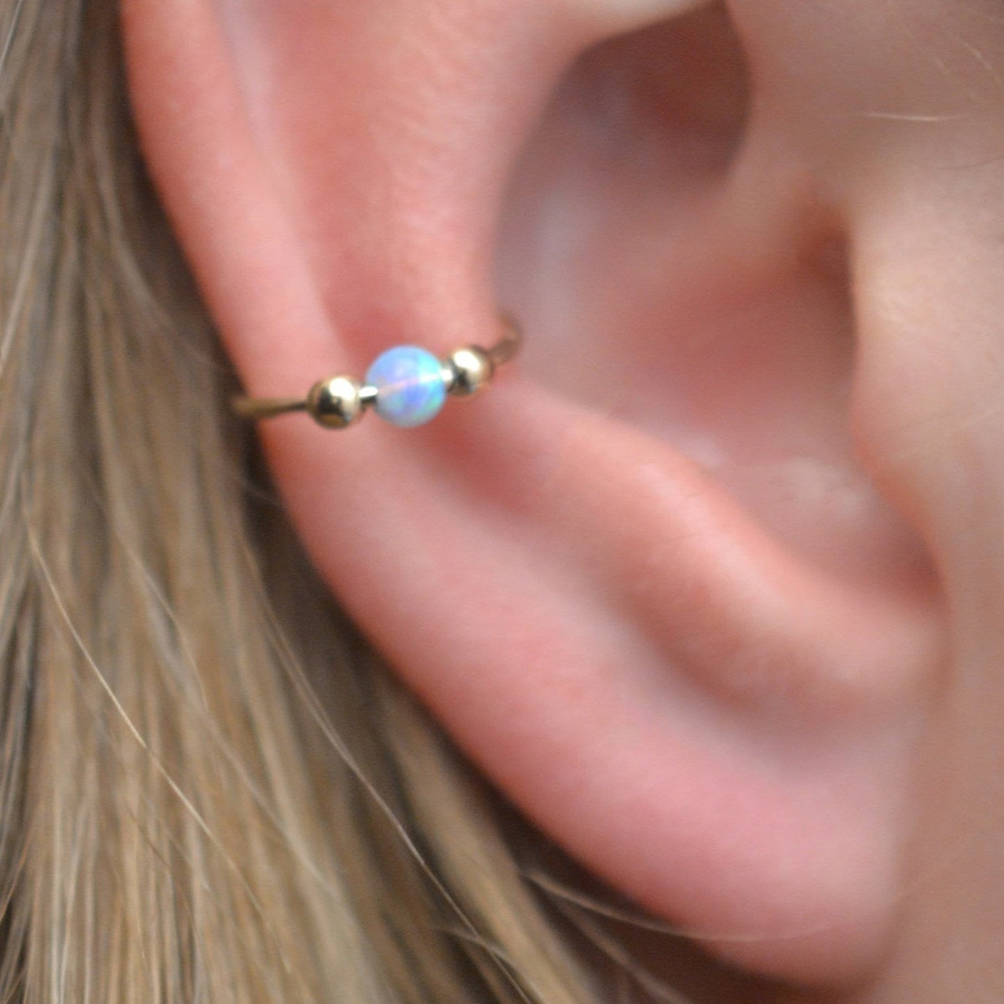 Opal Bead - Ear Cuff - EC316