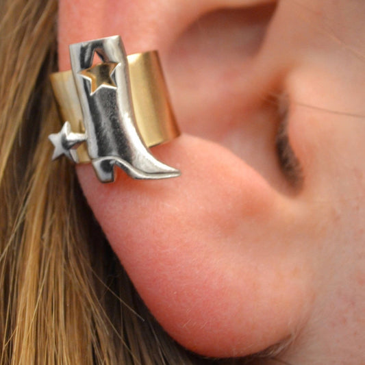 Big Cowboy Boot - Ear Cuff - EC