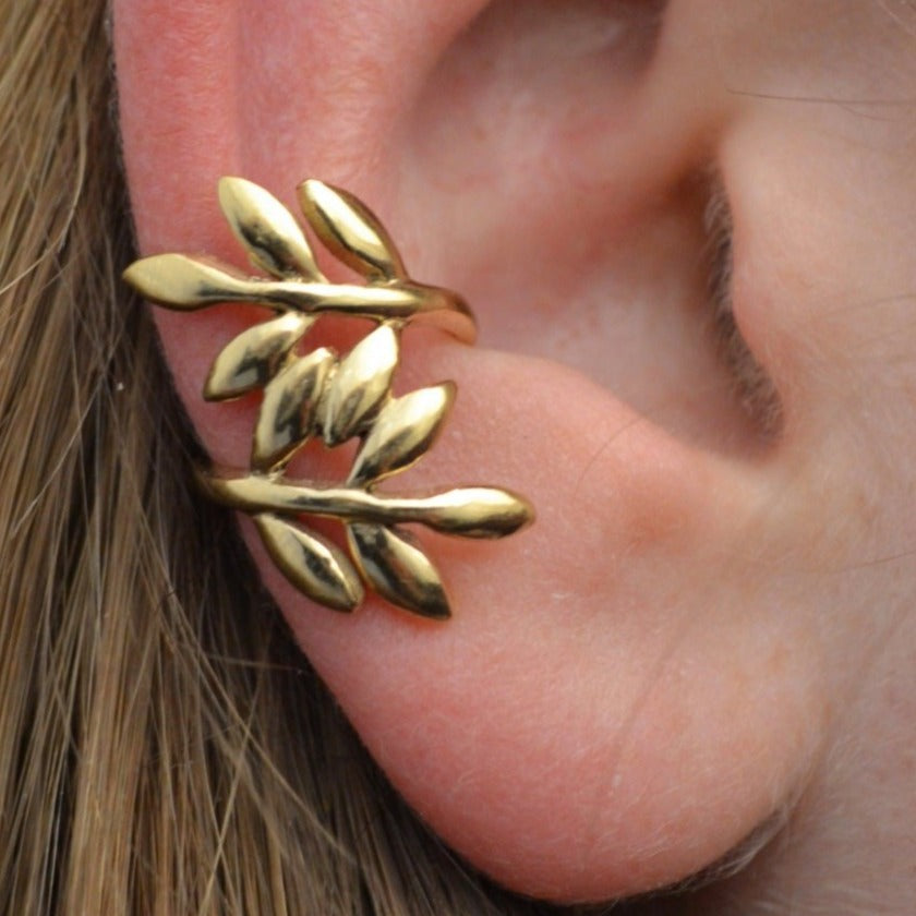 Greek Leaves - Ear Cuff - EC341