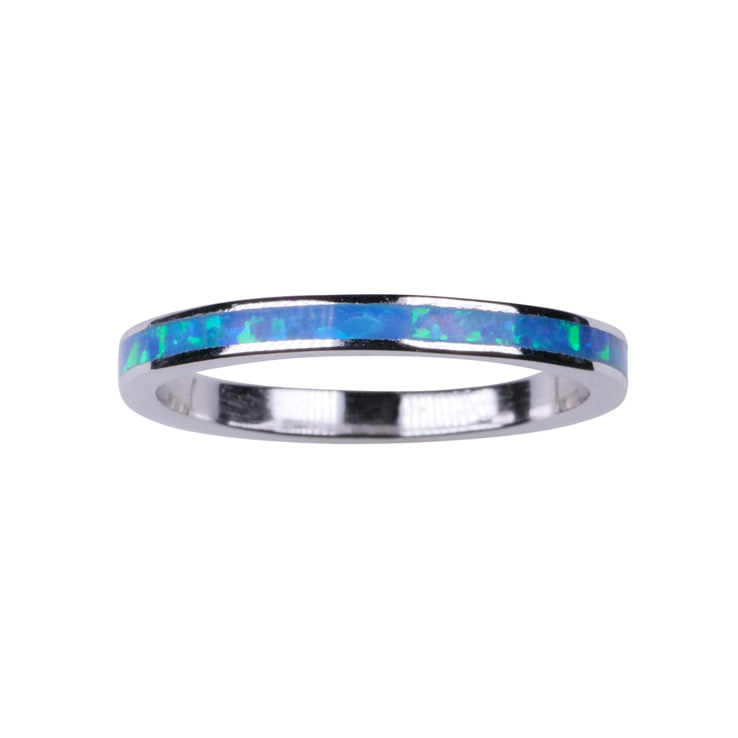 2mm Channel Blue Opal - Toe Ring - TR68-B