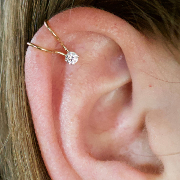 3mm CZ - Cartilage Ear Cuff - EC801
