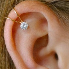4mm CZ - Cartilage Ear Cuff - EC802