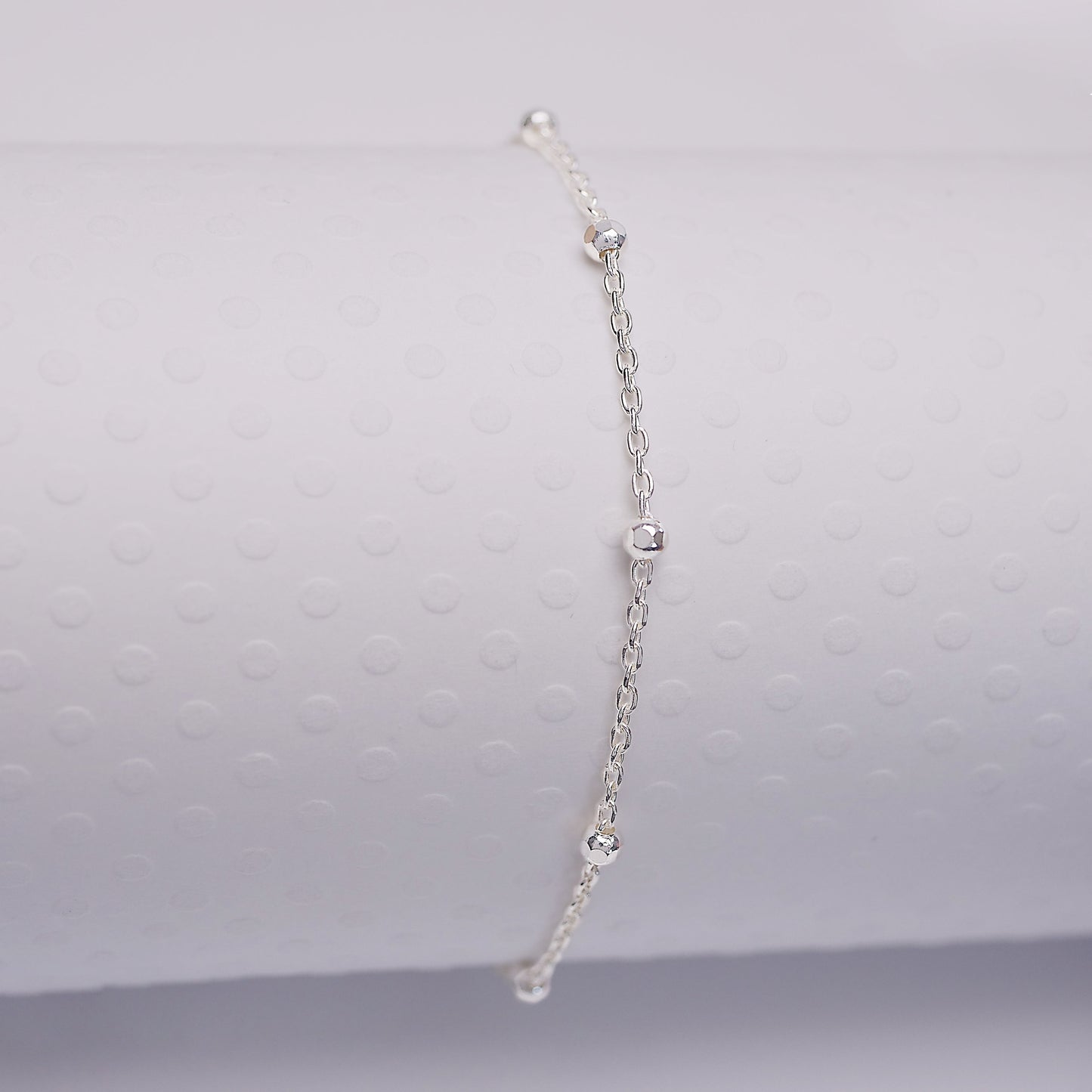 Dainty Cable Satellite - Anklet - ANK14