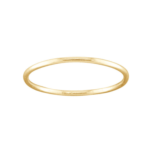 1mm Gold Filled Rounded Thin Ring