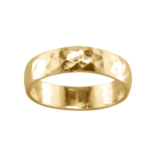 Bold Hammered - Toe Ring - TR03-H