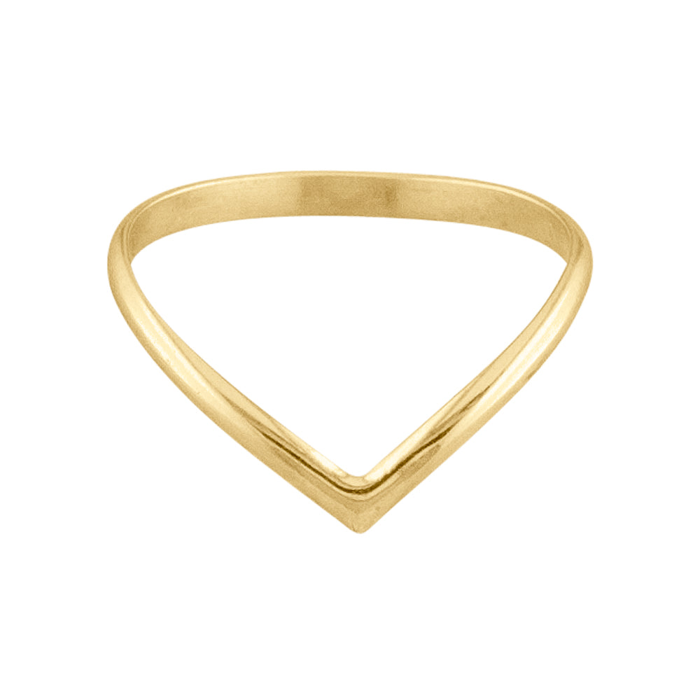 The V - 14k Solid Gold Toe Ring - 14k TR14