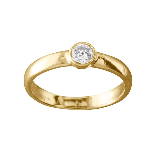CZ Solitaire - Midi Ring - TR40