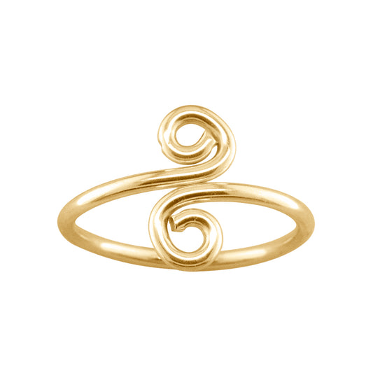 Swirl - Adjustable Toe Ring - TRA32