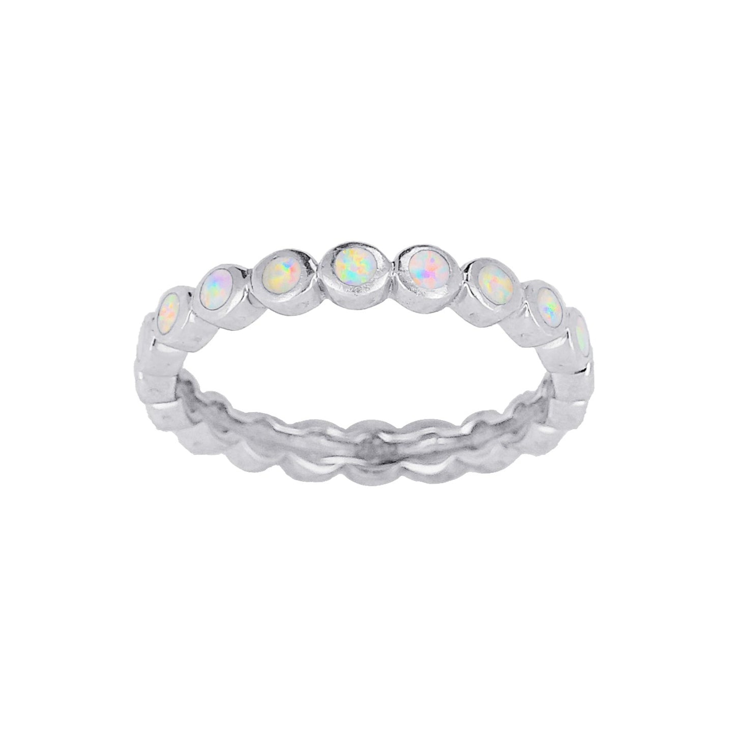 Blue Opal Dots - Toe Ring - TR71-B