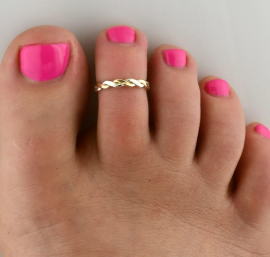 Medium Braid - Toe Ring - TR05