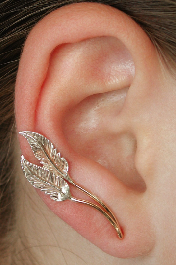 feather ear cuff