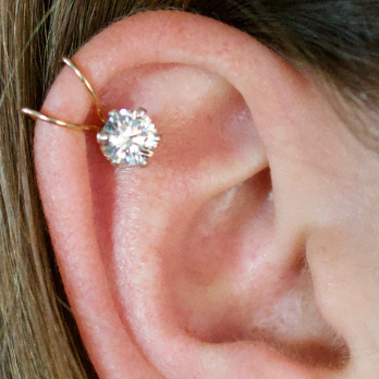 6mm CZ - Cartilage Ear Cuff - EC804