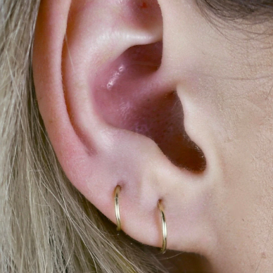 Tiny Hoop Earrings Set