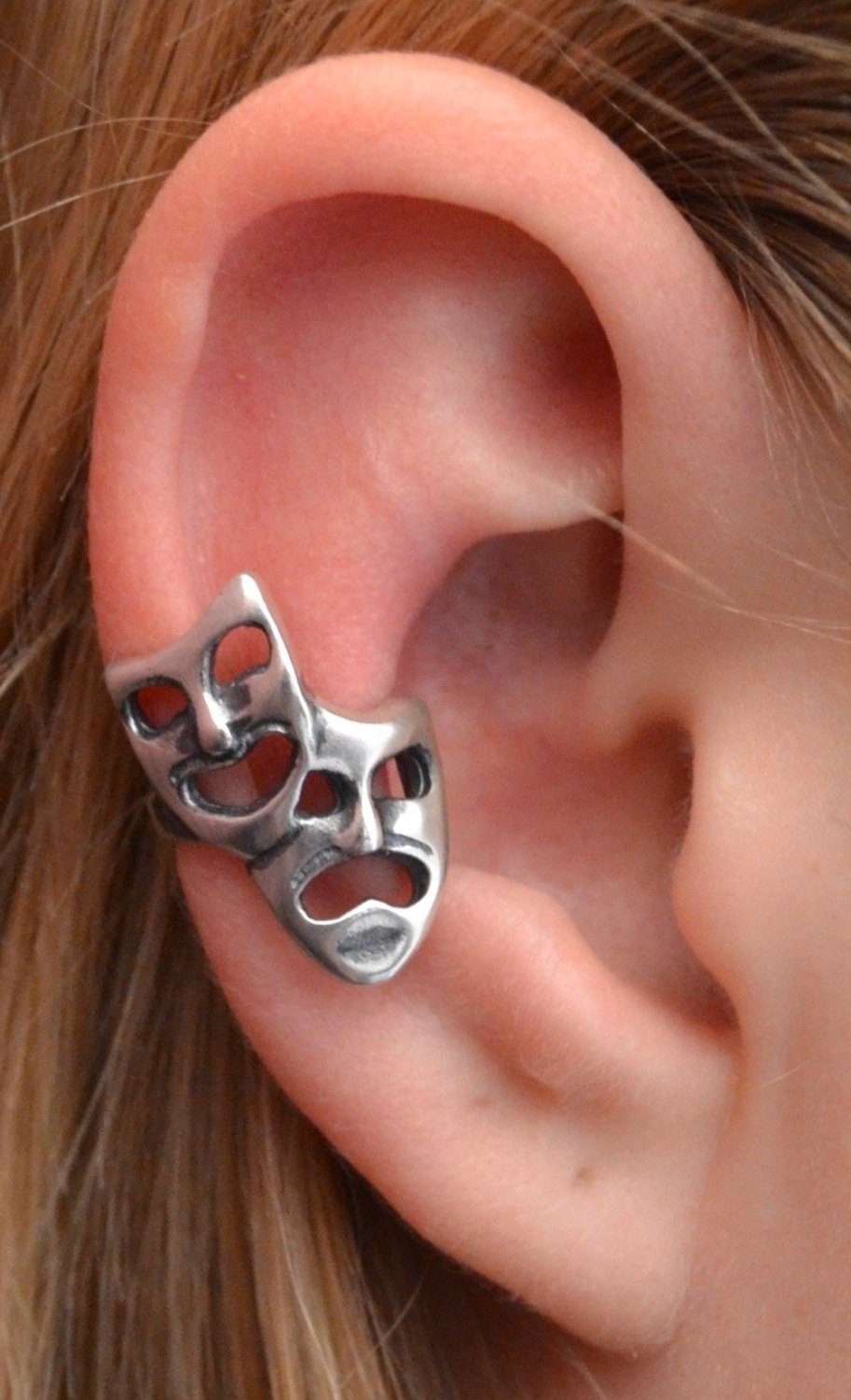 Comedy and Tragedy - Ear Cuff - EC370