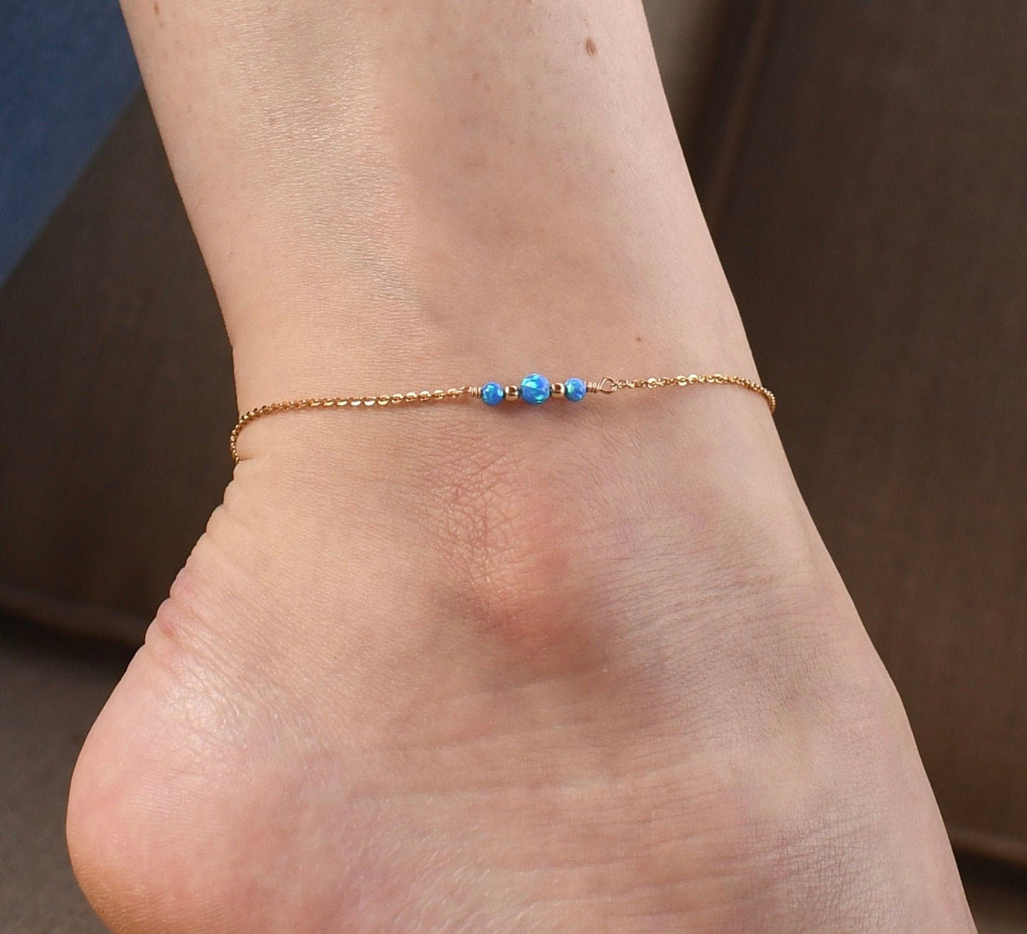 Opal Bead - Anklet - ANK