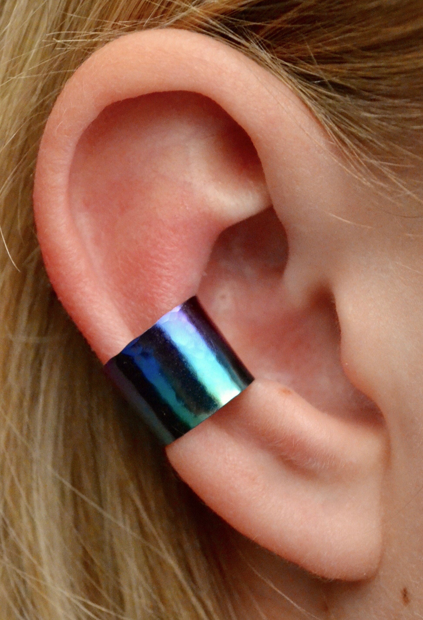 Hammered Extra Wide - Ear Cuff - EC324