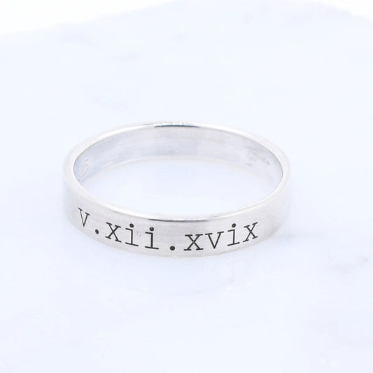 Personalized Thumb Ring - Custom Engraving