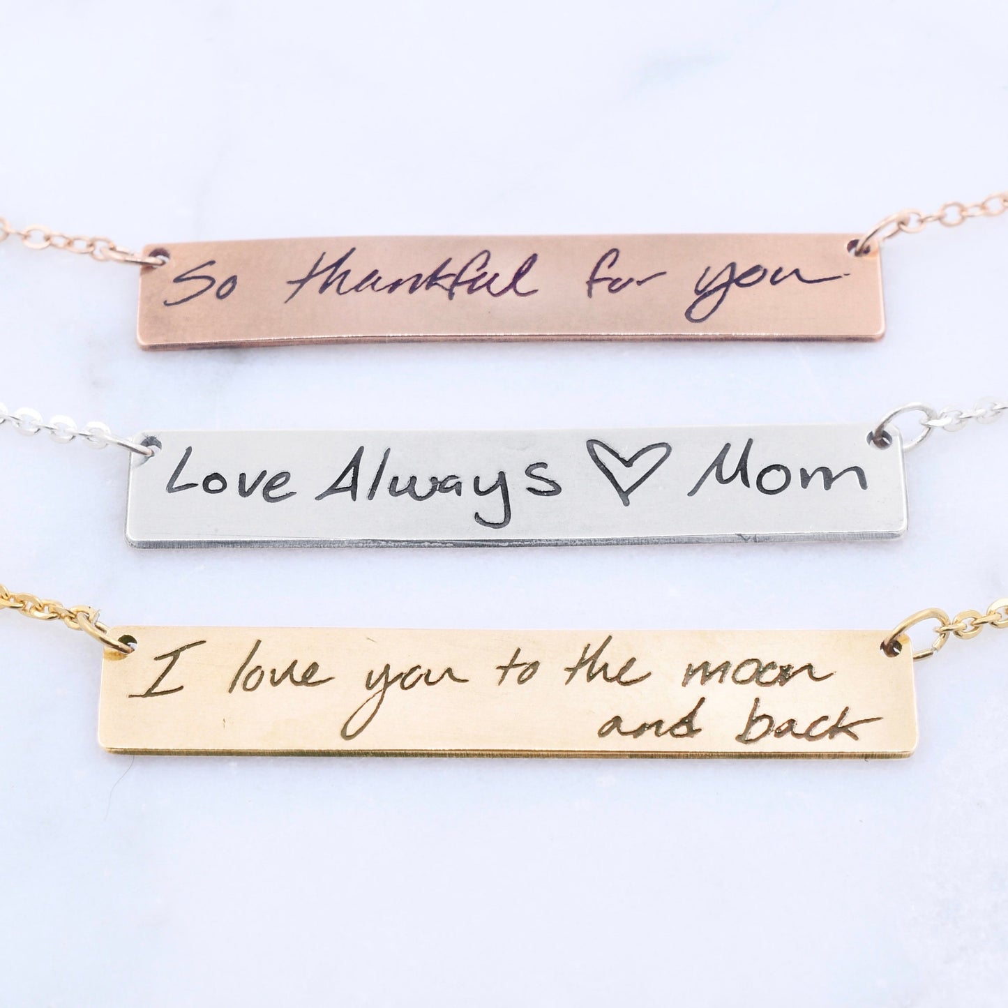 Handwriting Necklace - Custom Engraving