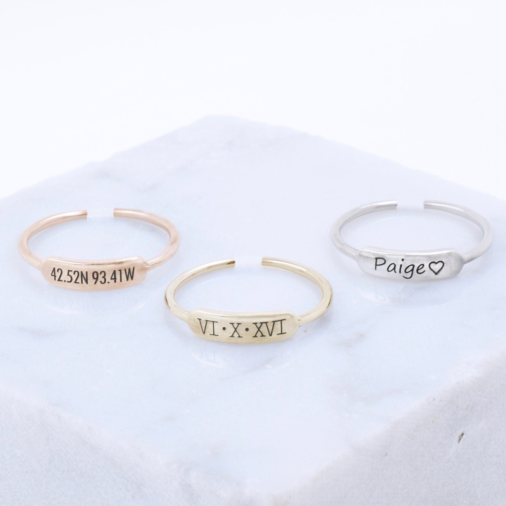 Personalized Ring Name Rings Personalized Toe Ring Custom