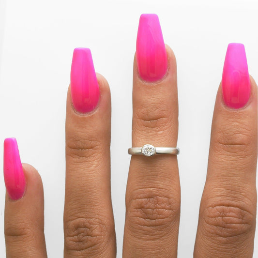 CZ Solitaire - Midi Ring - TR40