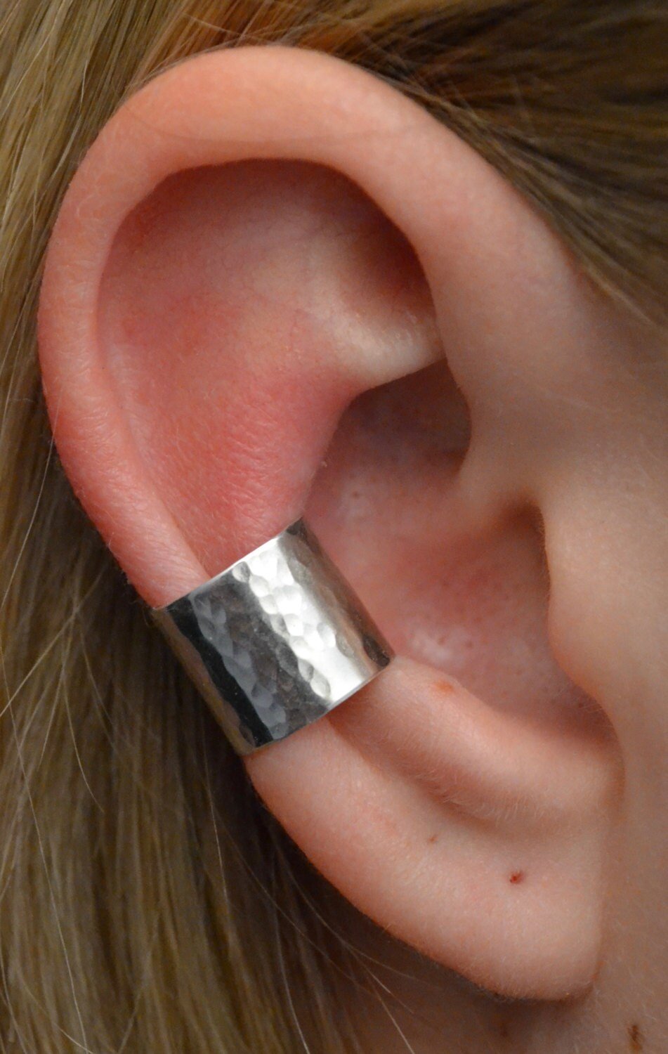 Hammered Extra Wide - Ear Cuff - EC324