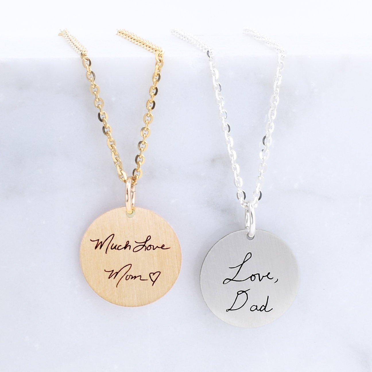 Handwriting Necklace Custom Engraving – Chapman Jewelry
