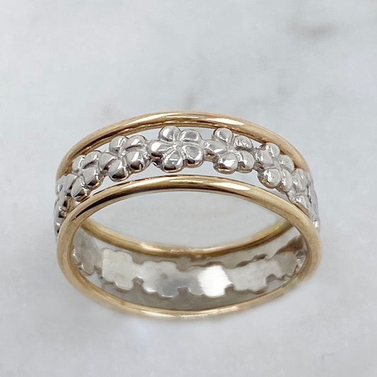 Plumeria - Toe Ring Stack - TR47 SS/TR01 GF