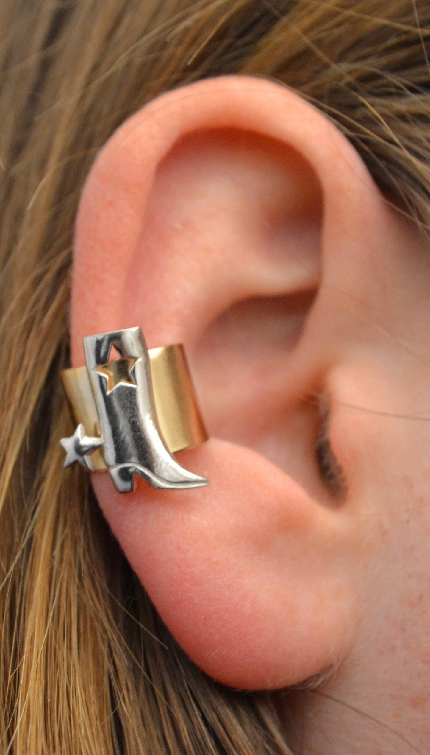 Big Cowboy Boot - Ear Cuff - EC