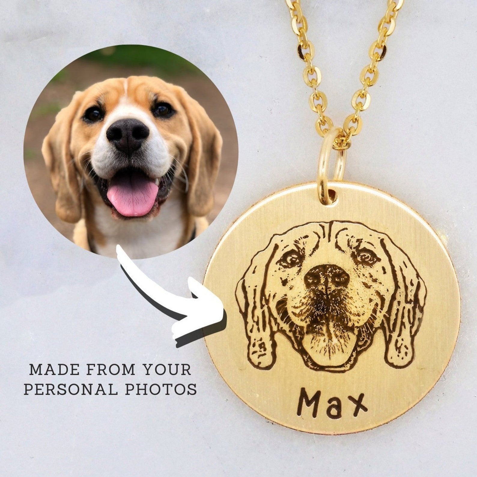 Necklace Personalized Necklace With Your Dogs Picture Custom Pet