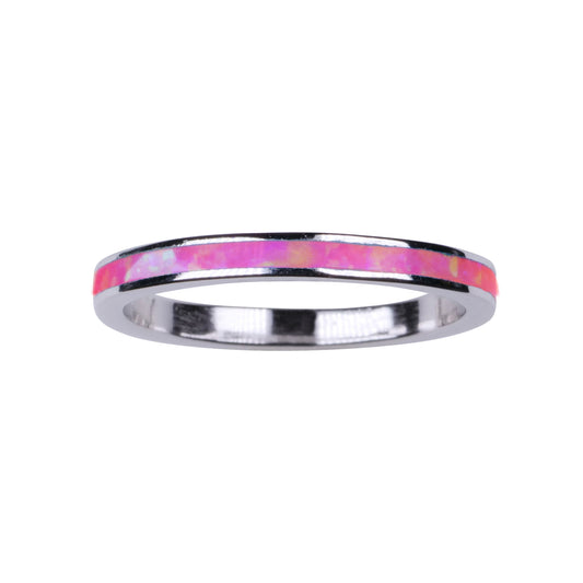 2mm Channel Pink Opal - Toe Ring - TR68-P