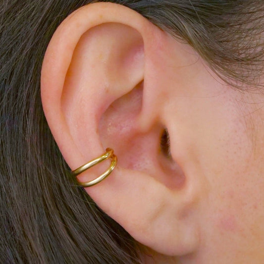 Double Wire w/Opal - Cartilage Ear Cuff - EC647 – Chapman Jewelry