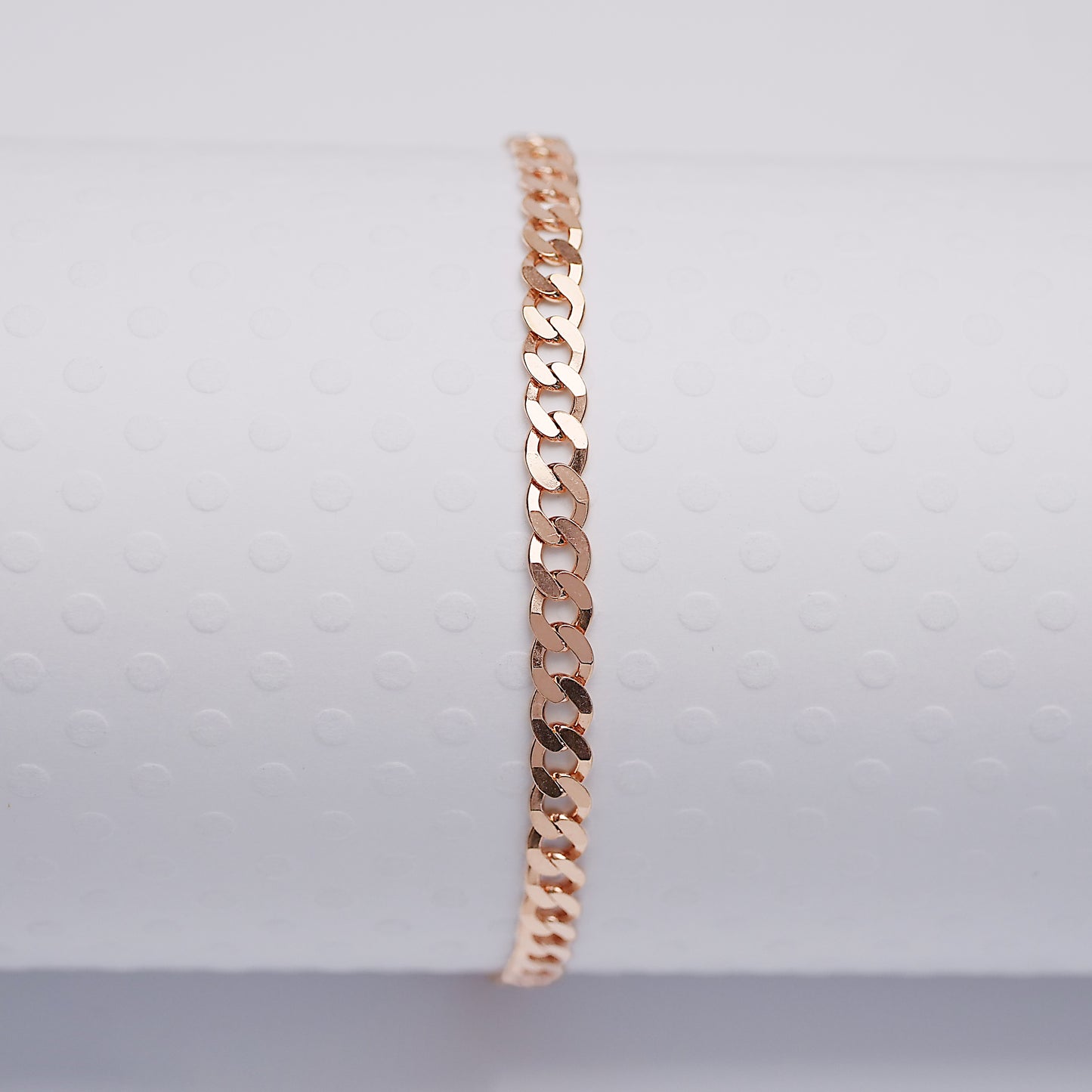3mm Curb - Anklet - ANK10