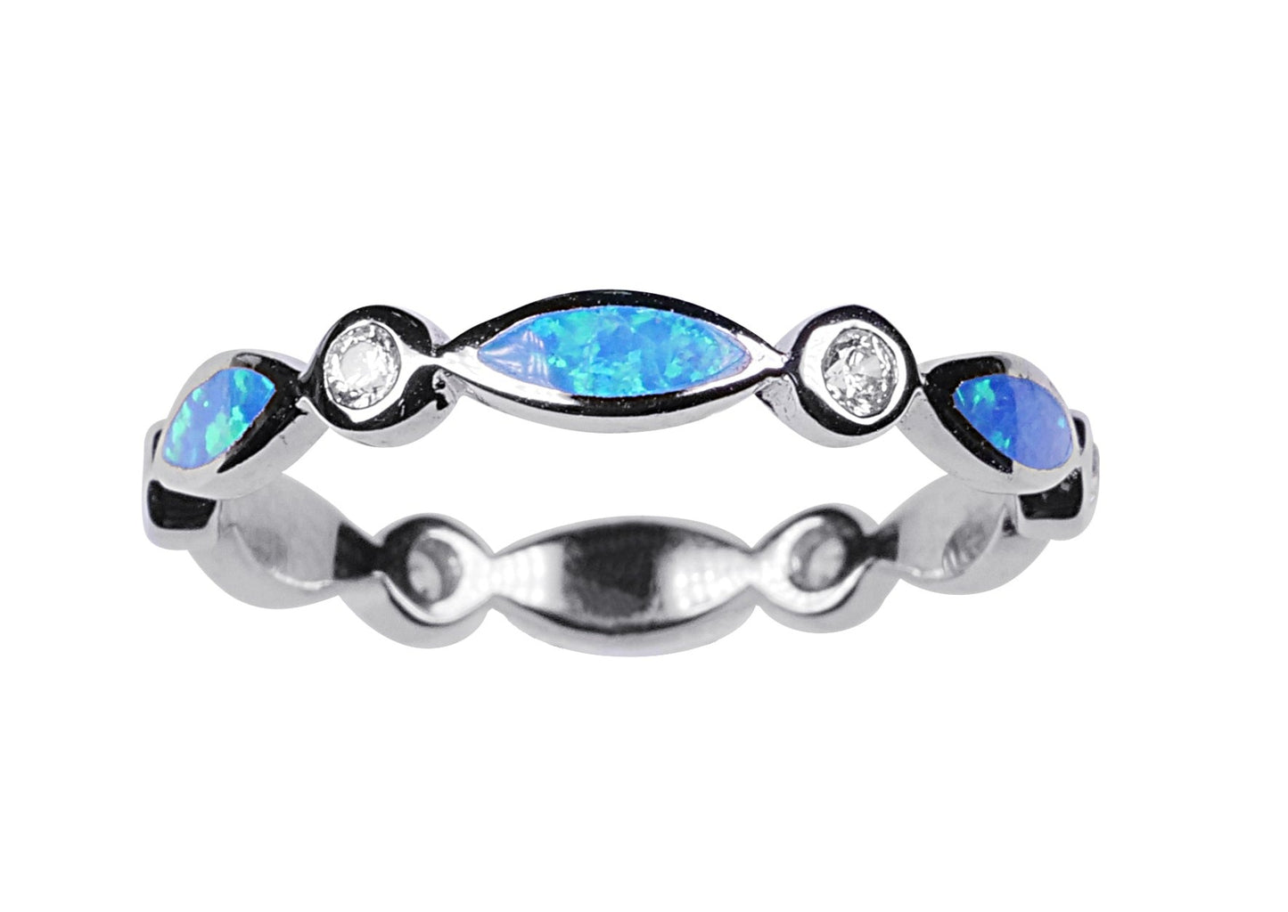 Marquise Blue Opal - Thumb Ring - TH64-B