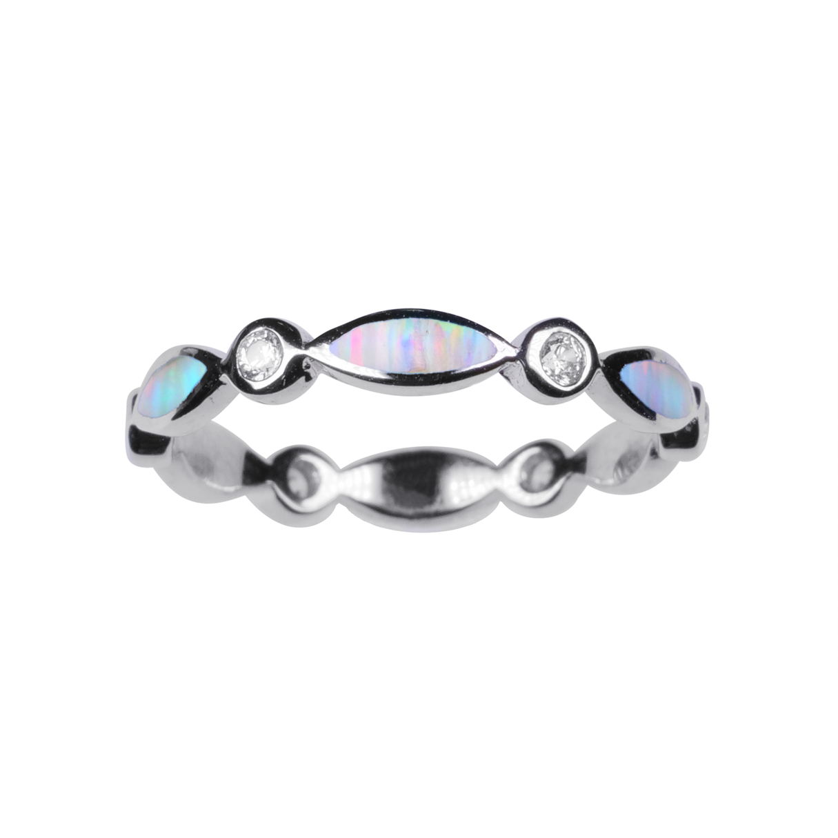 Marquise White Opal - Toe Ring - TR64-W