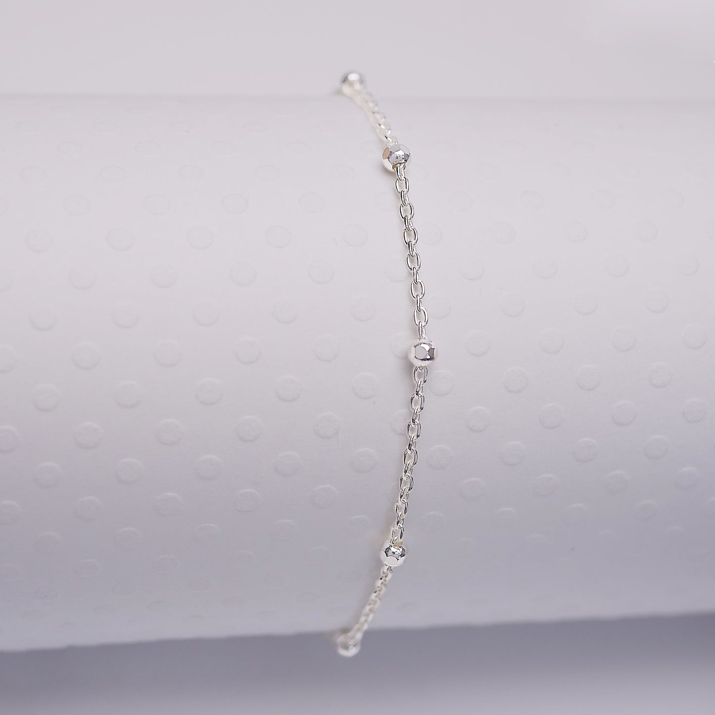 Dainty Cable Satellite - Anklet - ANK14