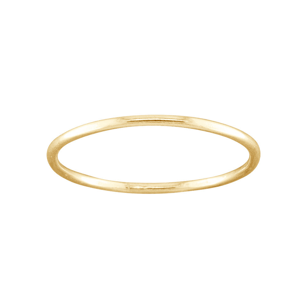 Thin 14k Solid Gold Thumb Ring 14k TH00 - Main Image