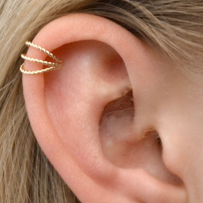 Three Twists - Cartilage Ear Cuff - EC622