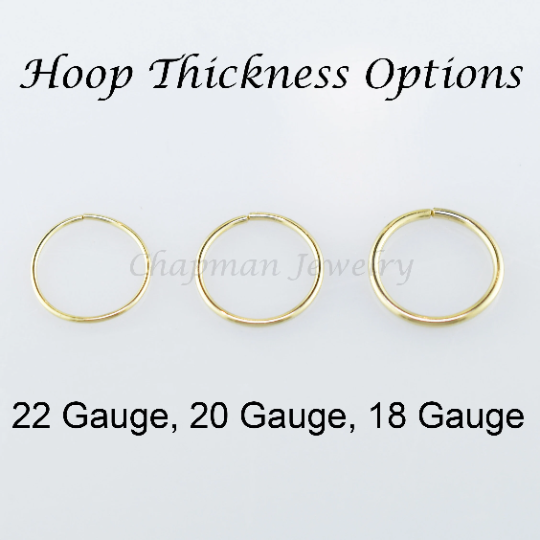 Tiny Hoop Earrings with Pearls - Hoops Set