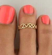 Free Form Weave - Adjustable Toe Ring - TRA11