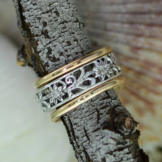 Wildflowers - Toe Ring Stack - TR45 SS/TR01 GF