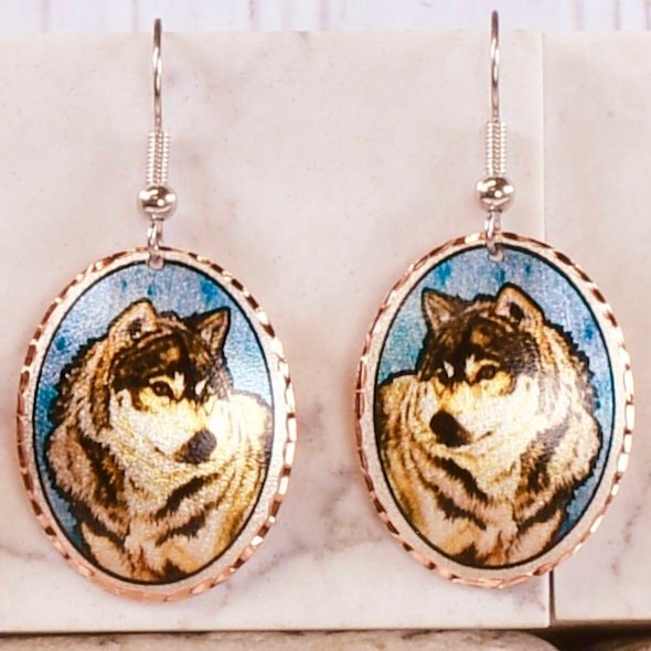 Fox and Wolf Earrings
