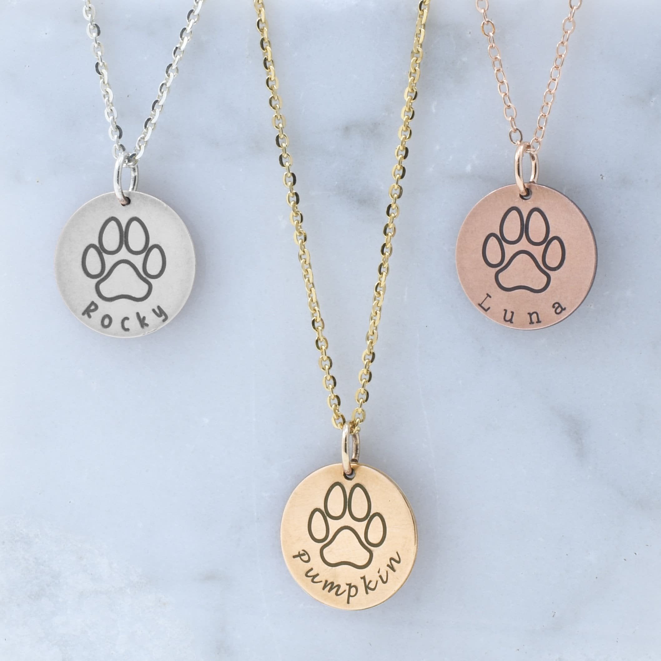Dog Pawprint Necklace Pendant With Engraved Image, Pet Memorial Real Pawprint  Necklaces, Actual Dog Paw Print Pendant With Custom Pet Image - Etsy