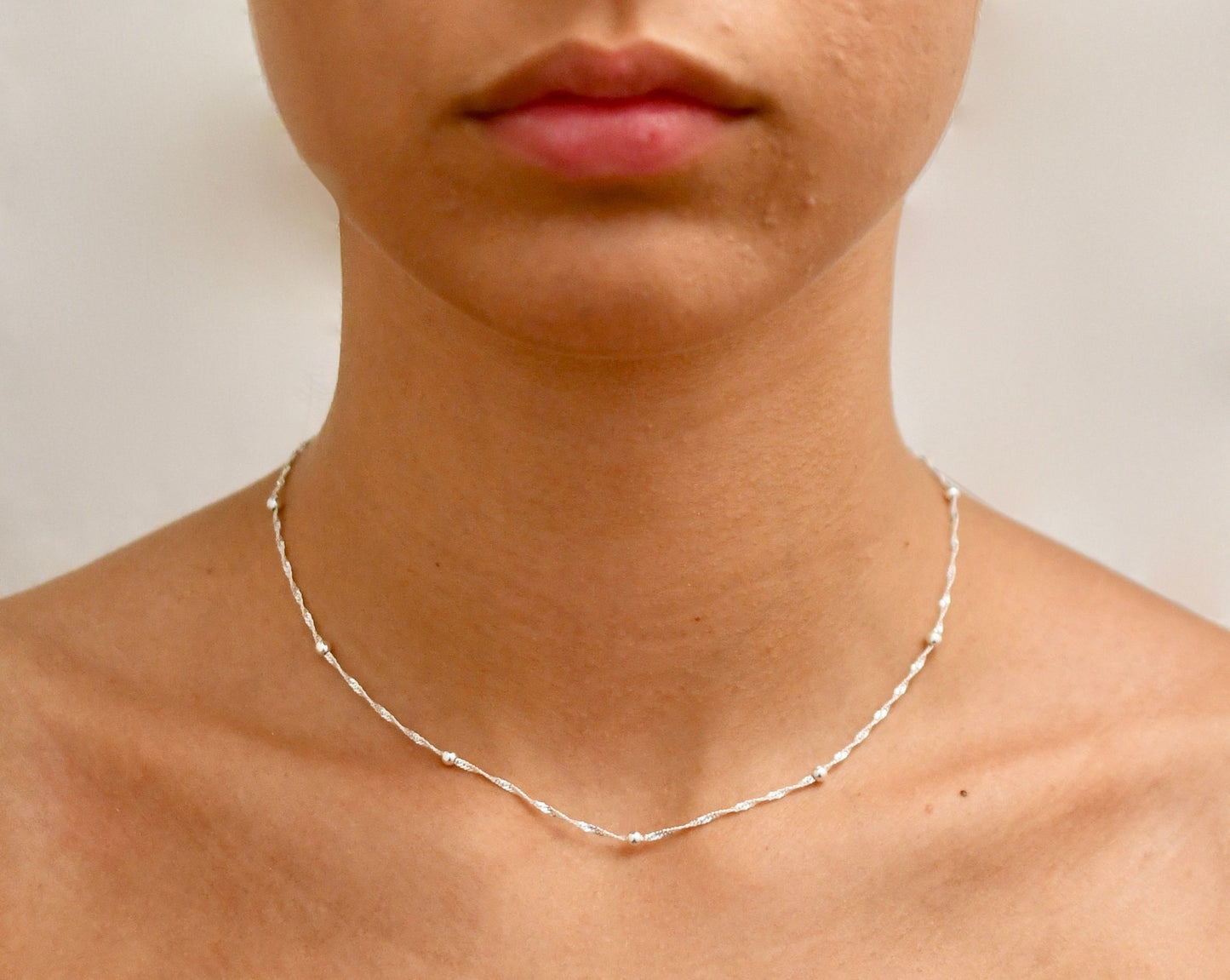 Sterling Satellite Necklace - Dainty Satellite Chain