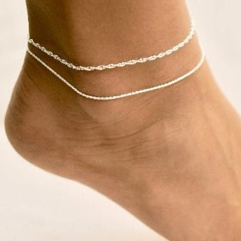 Twisted and Thin Rope - Anklet Pair - ANK01/04