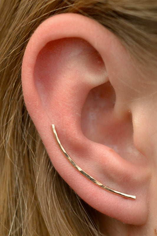 Minimalist Hammered - Ear Climber - EP27