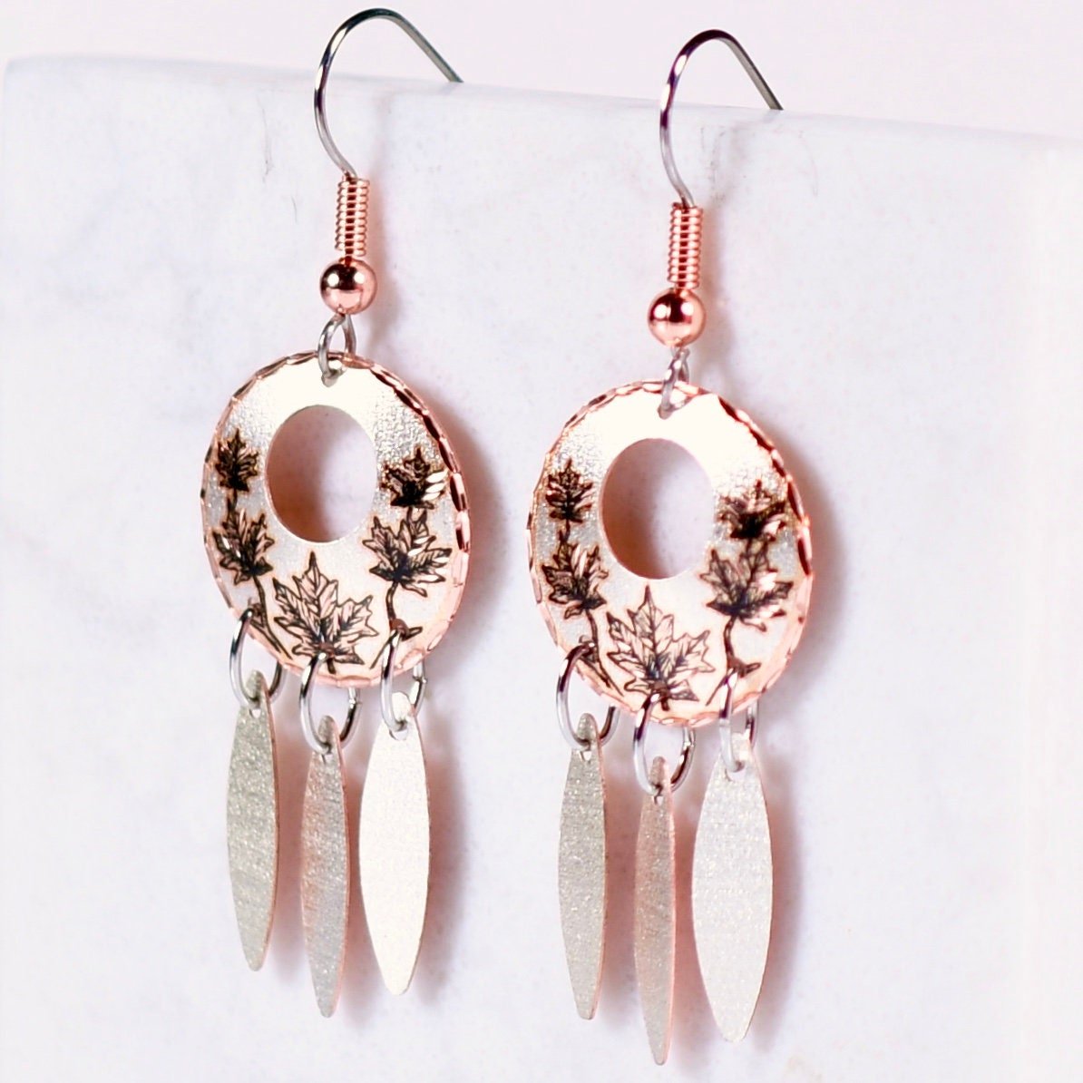 Fall Leaves Earring w/Dangles